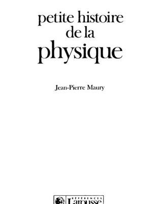 خرید و دانلود نسخه کامل کتاب Petite histoire de la physique