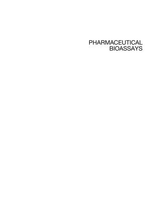 خرید و دانلود نسخه کامل کتاب Pharmaceutical Bioassays: Methods and Applications
