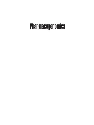 خرید و دانلود نسخه کامل کتاب Pharmacogenomics