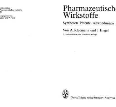 خرید و دانلود نسخه کامل کتاب Pharmazeutische wirkstoffe. Synthesen. Patente. Anwendungen.