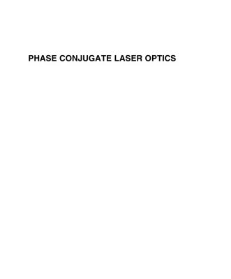 خرید و دانلود نسخه کامل کتاب Phase Conjugate Laser Optics
