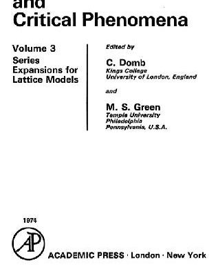 خرید و دانلود نسخه کامل کتاب Phase Transitions and Critical Phenomena, Vol. 3