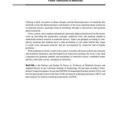 خرید و دانلود نسخه کامل کتاب Phase Transitions in Materials