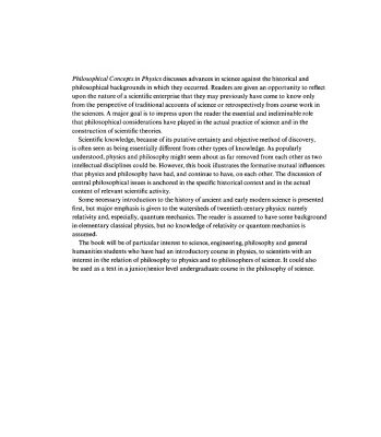 خرید و دانلود نسخه کامل کتاب Philosophical Concepts in Physics: The Historical Relation between Philosophy and Scientific Theories