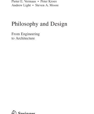 خرید و دانلود نسخه کامل کتاب Philosophy and Design – From Engineering to Architecture
