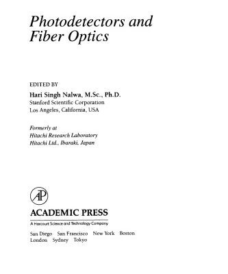 خرید و دانلود نسخه کامل کتاب Photodetectors and Fiber Optics
