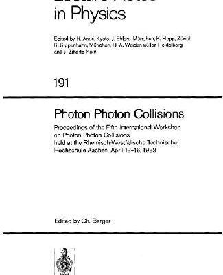 خرید و دانلود نسخه کامل کتاب Photon-Photon Collisions