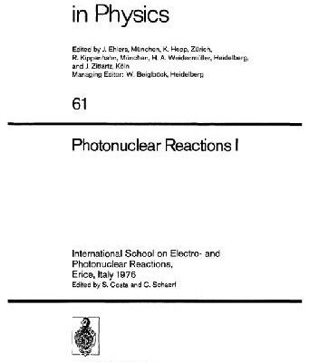 خرید و دانلود نسخه کامل کتاب Photonuclear Reactions I