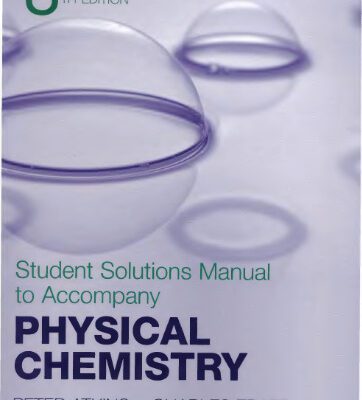 خرید و دانلود نسخه کامل کتاب Physical Chemistry Student Solutions Manual