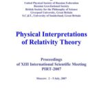 خرید و دانلود نسخه کامل کتاب Physical Interpretation of Relativity Theory