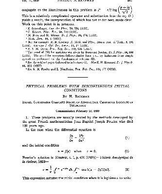 خرید و دانلود نسخه کامل کتاب Physical Problems with Discontinuous Initial Conditions