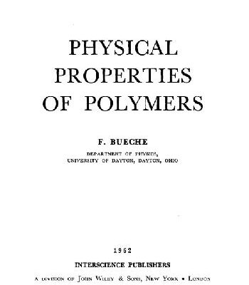خرید و دانلود نسخه کامل کتاب Physical Properties of Polymers