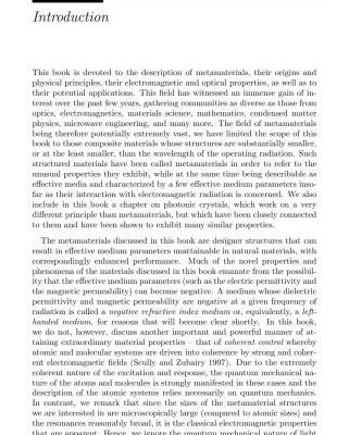 خرید و دانلود نسخه کامل کتاب Physics and Applications of Negative Refractive Index Materials