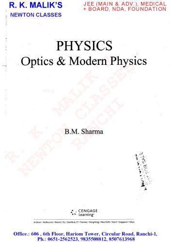 خرید و دانلود نسخه کامل کتاب Physics for JEE/ISEET: Optics & Modern Physics_68bdb1c48ce01.jpeg خرید و دانلود نسخه کامل کتاب Physics for JEE/ISEET: Optics & Modern Physics