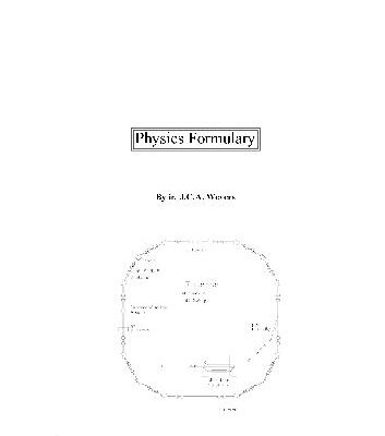 خرید و دانلود نسخه کامل کتاب Physics Formulary