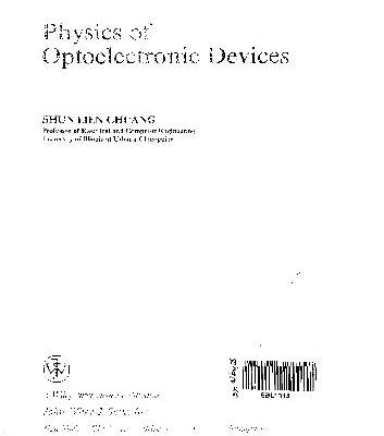 خرید و دانلود نسخه کامل کتاب Physics of Optoelectronic Devices Chuang