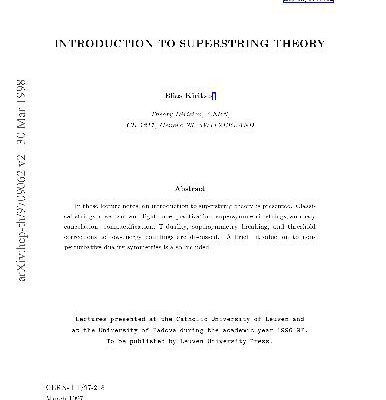 خرید و دانلود نسخه کامل کتاب Physics – Superstirng Theory