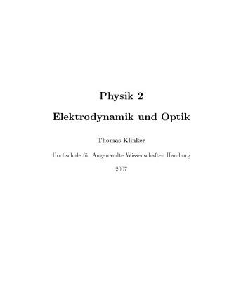 خرید و دانلود نسخه کامل کتاب Physik 2: Elektrodynamik und Optik