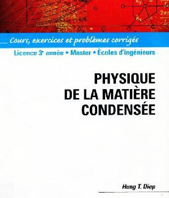 خرید و دانلود نسخه کامل کتاب Physique de la matiere condensee