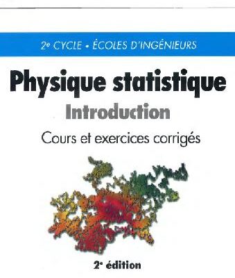 خرید و دانلود نسخه کامل کتاب Physique statistique: introduction. Cours et exercises corrigees