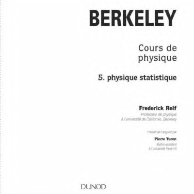 خرید و دانلود نسخه کامل کتاب Physique statistique