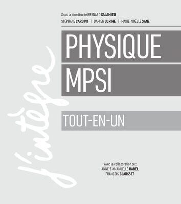 خرید و دانلود نسخه کامل کتاب Physique – Tout-en-un (3ed) (MPSI)