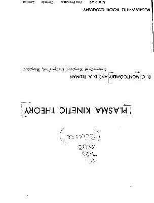 خرید و دانلود نسخه کامل کتاب Plasma Kinetic Theory
