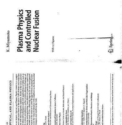 خرید و دانلود نسخه کامل کتاب plasma physics and controlled nuclear fusion