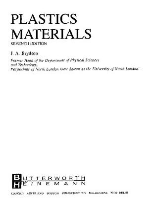 خرید و دانلود نسخه کامل کتاب Plastic Materials