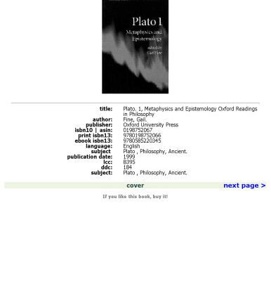 خرید و دانلود نسخه کامل کتاب Plato 1: Metaphysics and Epistemology