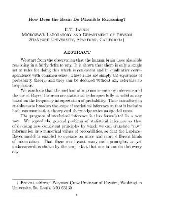 خرید و دانلود نسخه کامل کتاب Plausible reasoning in the brain