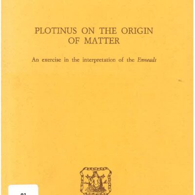 خرید و دانلود نسخه کامل کتاب Plotinus on the Origin of Matter