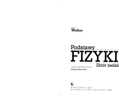 خرید و دانلود نسخه کامل کتاب Podstawy fizyki Zbior zadan