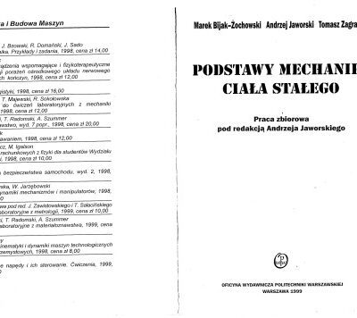 خرید و دانلود نسخه کامل کتاب Podstawy mechaniki ciała stałego