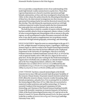 خرید و دانلود نسخه کامل کتاب Polar Lows: Mesoscale Weather Systems in the Polar Regions