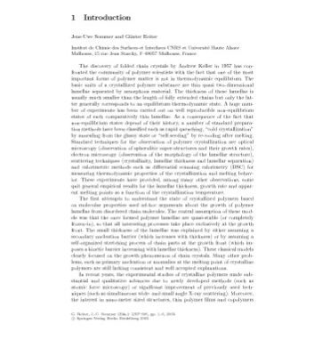 خرید و دانلود نسخه کامل کتاب Polymer Crystallization: Observations, Concepts and Interpretations
