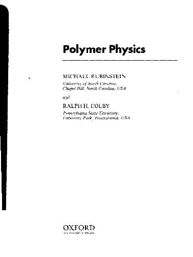 خرید و دانلود نسخه کامل کتاب Polymer physics_68bd1faf65c9c.jpeg خرید و دانلود نسخه کامل کتاب Polymer physics