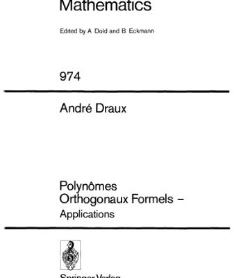 خرید و دانلود نسخه کامل کتاب Polynomes Orthogonaux Formels