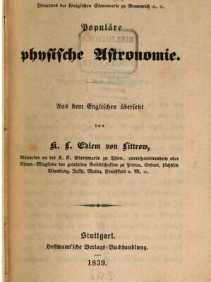 خرید و دانلود نسخه کامل کتاب Populäre physische Astronomie