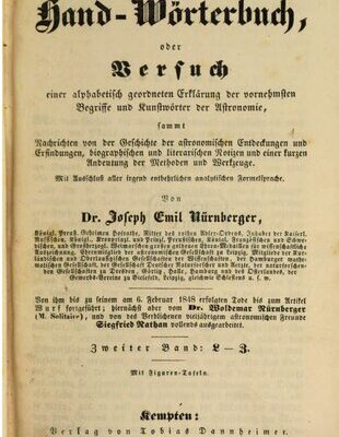 خرید و دانلود نسخه کامل کتاب Populäres astronomisches Hand-Wörterbuch