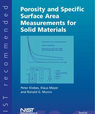 خرید و دانلود نسخه کامل کتاب Porosity and Specific Surface Area Measurements for Solid Materials. Practice guide