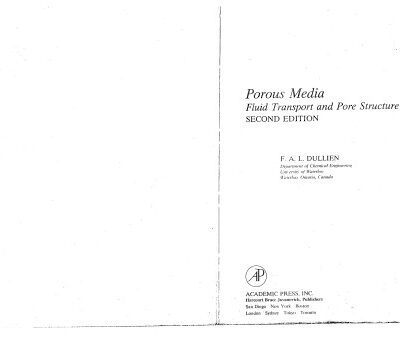خرید و دانلود نسخه کامل کتاب Porous Media, Second Edition: Fluid Transport and Pore Structure