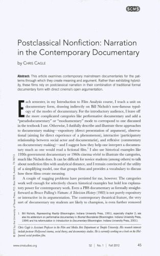 خرید و دانلود نسخه کامل کتاب Postclassical Nonfiction; Narration in the Contemporary Documentary_68d674003eced.jpeg خرید و دانلود نسخه کامل کتاب Postclassical Nonfiction; Narration in the Contemporary Documentary