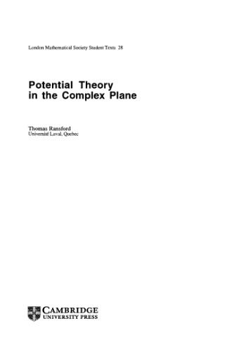 خرید و دانلود نسخه کامل کتاب Potential Theory in the Complex Plane_68b646d93bd46.jpeg خرید و دانلود نسخه کامل کتاب Potential Theory in the Complex Plane