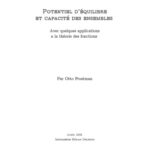 خرید و دانلود نسخه کامل کتاب Potentiel d’equilibre et capacite des ensembles avec quelques applications a la theorie des fonctions