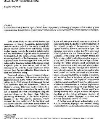 خرید و دانلود نسخه کامل کتاب Pots and peoples: the Pandora’s jar of Central Asia archaeological research. On two recent books on Gonur graveyard excavations (Margiana, Turkmenistan)
