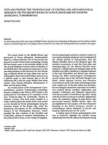 خرید و دانلود نسخه کامل کتاب Pots and peoples: the Pandora’s jar of Central Asia archaeological research. On two recent books on Gonur graveyard excavations (Margiana, Turkmenistan)_68c4de87cd7b1.jpeg خرید و دانلود نسخه کامل کتاب Pots and peoples: the Pandora’s jar of Central Asia archaeological research. On two recent books on Gonur graveyard excavations (Margiana, Turkmenistan)