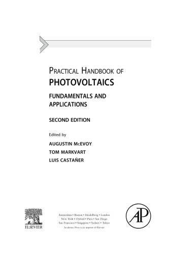 خرید و دانلود نسخه کامل کتاب Practical Handbook of Photovoltaics. Fundamentals and Applications_68be897d22391.jpeg خرید و دانلود نسخه کامل کتاب Practical Handbook of Photovoltaics. Fundamentals and Applications