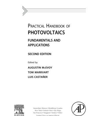 خرید و دانلود نسخه کامل کتاب Practical Handbook of Photovoltaics. Fundamentals and Applications