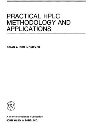 خرید و دانلود نسخه کامل کتاب Practical HPLC Methodology and Applications
